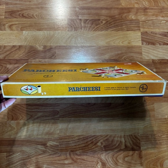 PARCHEESI Board Game - Gold Seal Edition No. 2 - Vintage 1964 Selchow & Righter - Picture 5 of 16
